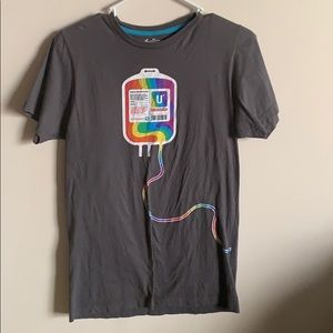 Thread less T-Shirt that has a Unicorn blood IV.